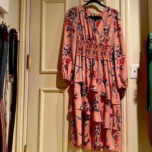 free press pink midi floral dress